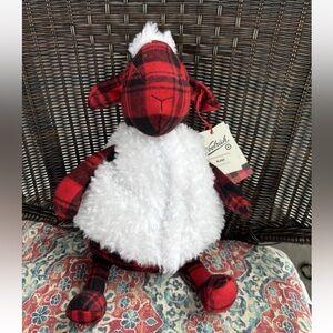 Woolrich Target Buffalo Check Sheep Stuffed Animal With Removable Shearling NWT
